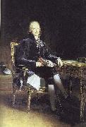 Francois Pascal Simon Gerard Portrait of French stateman Charles Maurice Talleyrand-Perigord oil